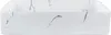 BELIANI Kúpeľňové umývadlo na dosku biele keramické Náhľad obrázku produktu 1