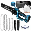 6+8 Zoll AKKU Mini-Kettensäge, 28000 U/min 900W, Produktbild-Vorschau 1