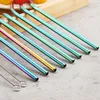 10x wiederverwendbare Metallstrohhalme mit Produktbild-Vorschau 3