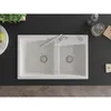 Mexen Tomas 2-Becken-Granitspüle mit Mischbatterie Flora, Produktbild-Vorschau 4