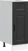 A single kitchen base cabinet with a drawer and a door, shown from a three-quarter angle. Produktbild-Vorschau