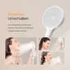 A collage showing a white showerhead and three different scenarios of people using it. Anteprima dell’immagine prodotto