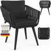 tillvex® Gartenstuhl 4er Set Wetterfest mit Armlehne | Produktbild-Vorschau 1