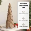 vidaXL Choinka ze stojakiem brązowa 80 cm z litego drewna Podgląd zdjęcia produktu 6