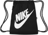 Nike Heritage Drawstring Bag Black/Black/White 10 L Sáček Náhled obrázku produktu 1