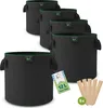 TTL GARDEN Pflanzsack 12L – 5er Set Stofftöpfe aus Filz & Produktbild-Vorschau 1