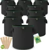 TTL GARDEN Pflanzsack 8L – 10er Set Stofftöpfe aus Filz & Produktbild-Vorschau 1