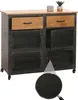 Commode HWC-N28, armoire, roulettes 2 tiroirs, structure 3D Voir les images du produit 1