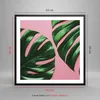 Gerahmtes Poster - Schwarzer Rahmen - Monstera Blatt Rosa - Produktbild-Vorschau 5