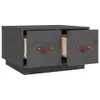 The Living Store Couchtisch Grau 60x53x35 cm Massivholz Produktbild-Vorschau 7