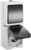 ABSINA Wandcontactdoos en wandschakelaar combinatie, IP44 - Productafbeelding-voorbeeld 1