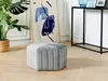 BELIANI Pouf Sitzhocker Grau Samtstoff 100% Polyester Produktbild-Vorschau 2