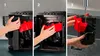 A three-panel image showing how to remove and clean a part of a coffee machine. Náhled obrázku produktu