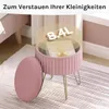 WOLTU Sitzhocker mit Stauraum, rund, Polsterhocker, Produktbild-Vorschau 5