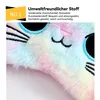 3er Set Schlafmasken mit Katzenmotiv, weicher Plüsch, Produktbild-Vorschau 6