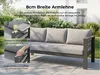 MeXo Gartenmöbel Set Aluminium 5-tlg. für 6-8 Personen mit Produktbild-Vorschau 7