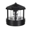 A black solar-powered lighthouse lamp. Anteprima dell’immagine prodotto