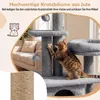 Tiragraffi COSTWAY, 96 cm, tiragraffi con cuccia, Anteprima dell’immagine prodotto 5