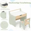 Kindertisch mit Stuhl, Abnehmbarer Kinderschreibtisch mit Produktbild-Vorschau 5