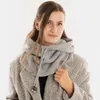Knit Factory Evy Kapuzenschal - Grau - One Size Produktbild-Vorschau 2
