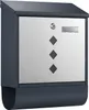 Wiltec Designer Briefkasten V36 Anthrazit und Edelstahl 305 Produktbild-Vorschau 1