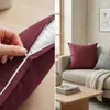 Kissenbezug 35x35 cm Bordeaux | 100% Baumwolle | Produktbild-Vorschau 3