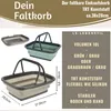 LS-LebenStil Einkaufskorb 10L 38cm faltbar Griff klappbar Produktbild-Vorschau 2