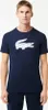 Lacoste Sport Herren T-Shirt Navy mit Krokodilaufdruck Weiß Produktbild-Vorschau 3