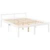 vidaXL Seniorenbett Weiß 160x200 cm Massivholz Kiefer Produktbild-Vorschau 3