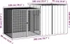 vidaXL Gabbia per polli antracite 200x91x100 cm Acciaio Anteprima dell’immagine prodotto 6