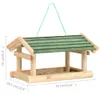vidaXL Krmítko pro ptáky z masivního dřeva 35x29,5x21 cm Náhled obrázku produktu 5
