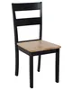 BELIANI Stuhl 2er Set  Hellbraun/Schwarz Esszimmer Küche Produktbild-Vorschau 4