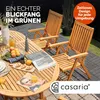 CASARIA® 2er Set Gartenstuhl Balkonstuhl Holz Produktbild-Vorschau 6