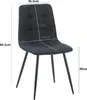 Albatros Esszimmerstühle 4er Set BORA Schwarz - Produktbild-Vorschau 7