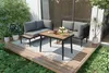Garten-Essgruppe, Gartenmöbel Set, Ecksofa mit Esstisch, Produktbild-Vorschau 13