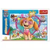 The image shows the packaging of a Paw Patrol glitter puzzle, featuring characters from the show. Produktbild-Vorschau