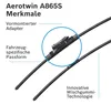 Limpiaparabrisas BOSCH AEROTWIN para OPEL Zafira C Tourer Vista previa de la imagen del producto 10