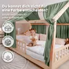 Hausbetthimmel Baumwoll Musselin Betthimmel Kinder Hausbett Produktbild-Vorschau 5
