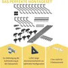 Halterung Biberschwanz Montageset mit schwarzen Klemmen Produktbild-Vorschau 10