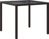 vidaXL Tavolo da giardino marrone 90 x 90 x 75 cm in Anteprima dell’immagine prodotto 4