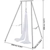 VEVOR Aerial Yoga Hängematte mit Yogarahmen 6 x 2,6 m, Weiß Produktbild-Vorschau 8