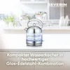 Severin WK3459 Wasserkocher Glas / Edelstahl-gebürstet Produktbild-Vorschau 9