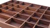 Drewniana półka Woodweaver brązowa, 28 przegródek, Podgląd zdjęcia produktu 10