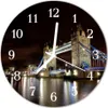 Glasuhr Wanduhr Küchenuhr Echt-Glas 30fi cm Brücke London Produktbild-Vorschau 1