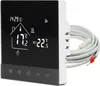 A digital thermostat with a connected wire bundle. Produktbild-Vorschau
