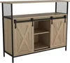 Relaxdays Sideboard mit Schiebetüren, HBT: 80 x 100 x 33 Produktbild-Vorschau 1