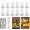 LED Kerzen Set 12 Stück flammenlos mit Fernbedienung, Produktbild-Vorschau 1