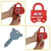 Educational Puzzle Spielzeugautos mit Vorhängeschloss Wagen Produktbild-Vorschau 3