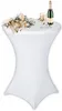 Tischhusse für Stehtisch Ø80 cm - Weiß - Stretchhusse - Produktbild-Vorschau 1
