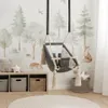 3-in-1 Babyschaukel aus Holz, dunkelgrau – mit Produktbild-Vorschau 5